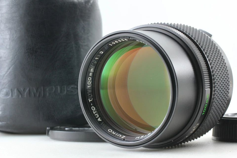 [Excelente COMO NUEVO+++ con estuche] Lente Olympus OM-SYSTEM Zuiko Auto T 100 mm f2 MF de JAPÓN Foto 1 de 4