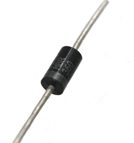 MBR360, Motorola, Schottky Diode Vr=60V, Io=3A, Surge=80A - Lote de 100 - Imagem 1 de 1