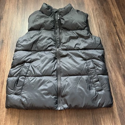 Old Navy Youth Boys Kids Puffer Vest Sz XL 14-16 Black Fall Winter Quilted Zip - Image 1 of 4