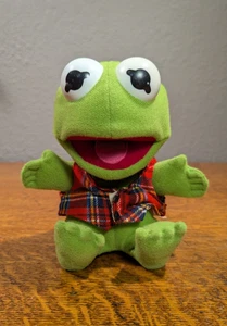 Vintage Kermit the Frog Baby Kermit Jim Henson Stuffed Animal Kermit Muppets - Picture 1 of 9