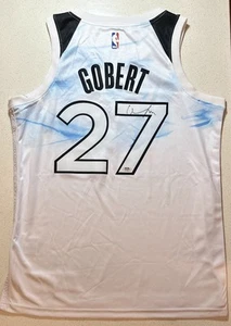 Rudy Gobert Signed Minnesota Timberwolves Jersey Autographed PSA COA NWT Adult L - Picture 1 of 2