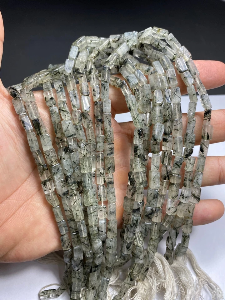 08 piezas hebras de cuarzo rutlie hechos a mano collares de alta calidad de Pakistán Foto 1 de 4