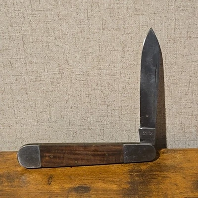 Navaja de bolsillo de una sola hoja de colección con bloqueo hecha en Pakistán acero inoxidable 4" Foto 1 de 4