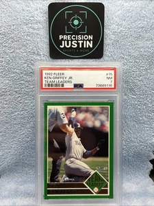 1992 Fleer Team Leaders Ken Griffey Jr #15 PSA 7 HOF - Picture 1 of 4