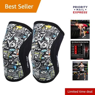 Mangas de compresión de rodilla duraderas de 7 mm para todos los deportes y actividades de fitness Foto 1 de 4