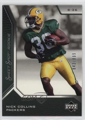2005 Upper Deck Sweet Spot Sweet Spot Rookie /899 Nick Collins #122 Rookie RC - Image 1 of 2
