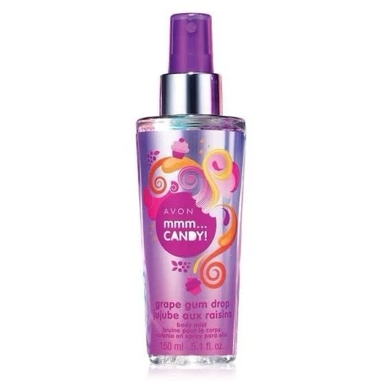 Bruma corporal Avon Mmm... caramelo uva goma gota 5,1 oz Foto 1 de 1