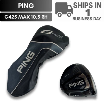 Driver PING G425 MAX 10,5* solo testa mano destra con copricapo USATO SPEDIZIONE VELOCE - Immagine 1 di 4