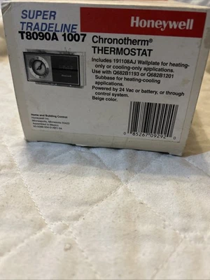 Vintage New Old Stock Honeywell Chronotherm Thermostat T8090A1007 (T8090A 1007) - Image 1 of 4