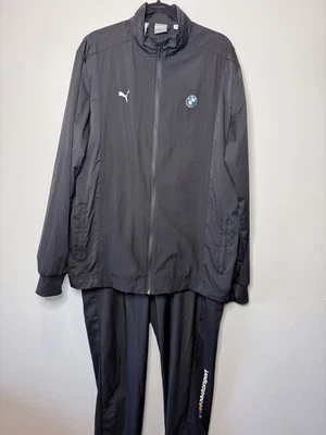 JAQUETA CALÇA PRETA MASCULINA DE TREINO PUMA BMW MOTORSPORTS Softshell XL 2XL - Imagem 1 de 4