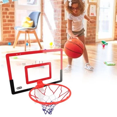 Mini Basketballkorb Set Lochfreie Montage Bounce Design Rot Schwarz Indoor LW - Bild 1 von 4