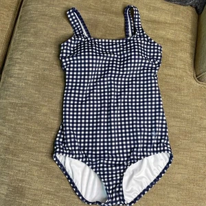 Traje de baño Lands End Draper James - Estampado de guinga de una pieza - 10 - Imagen 1 de 14