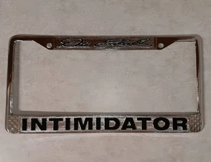 Vtg Dale Earnhardt Sr Intimidator Chrome Metal License Plate Frame Racing Fan - Picture 1 of 7