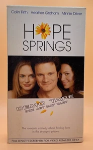 Hope Springs VHS 2004 Colin Firth **PROMO SCREENER** **Buy 2 Get 1 Free** - Picture 1 of 3