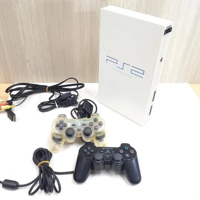 SONY Playstation 2 SCPH-55000 White Console with 2 controllers Japanese System - Image 1 of 4