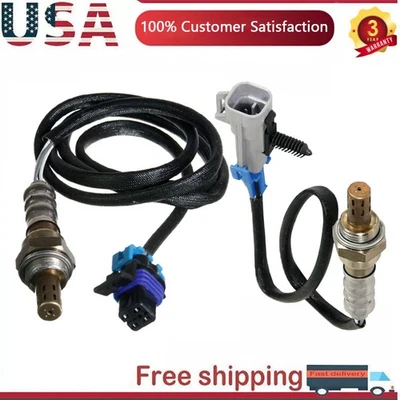 For 2001 2002 2003 2004 Pontiac Grand Am V6 3.4L 2PCS Oxygen Sensor Upper+Lower - Image 1 of 4