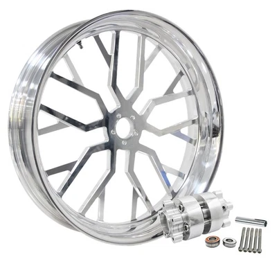26x3.5 Front Wheel Rim Custom For Harley Touring Road Street Electra Glide CVO Foto 1 de 4