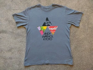 Andy Warhol x Kyoto Uniqlo UT Campbells Soup Graphic Print T-Shirt UK XS Blue - Picture 1 of 3