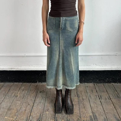 Vintage Comme Des Garçons x Junya Watanabe denim maxi skirt - AD2001  - Image 1 of 4