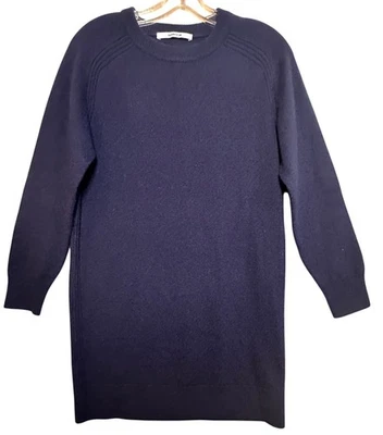 Mini Vestido Suéter de Lana Thakoon Para Mujer Talla S Medianoche Azul Marino Cuello Redondo Preppy Foto 1 de 4
