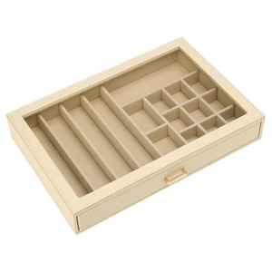 Prestige Single Drawer Jewelry Box 16 Compartments Ivory NWT - Picture 1 of 4