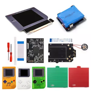 For Game Boy DMG GBO IPS Q5 Pre-laminated Screen Kit W/USB-C Rechargable Battery - Picture 1 of 28