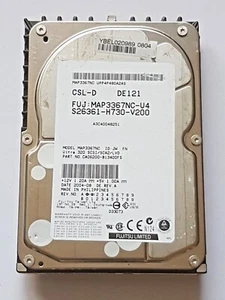 36 GB Fujitsu MAP3367NC 10K U320 SCSI 80pin 8MB HDD 3.5 " Internal Hard Disk - Picture 1 of 1