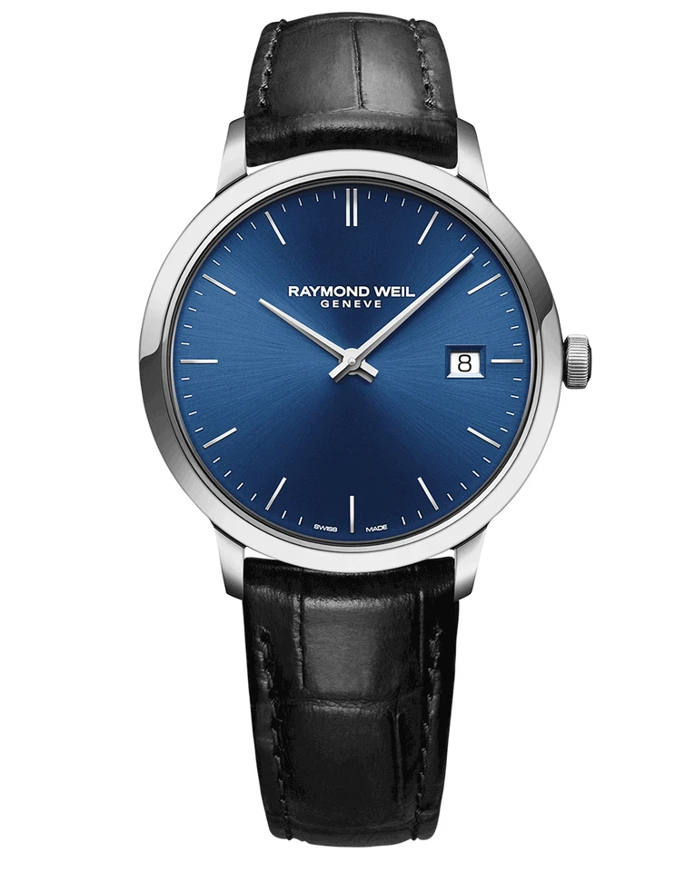 Reloj de cuarzo Raymond Weil Toccata clásico para hombre esfera azul 39 mm 5485-STC-50001 Foto 1 de 1