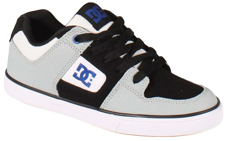 Zapato DC Pure para niño - Blanco/Gris/Azul - Nuevo Foto 1 de 1