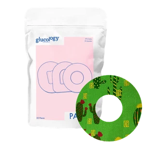 Glucology Freestyle Libre CGM Patch | Adhesive & Water Resistant | Cactus