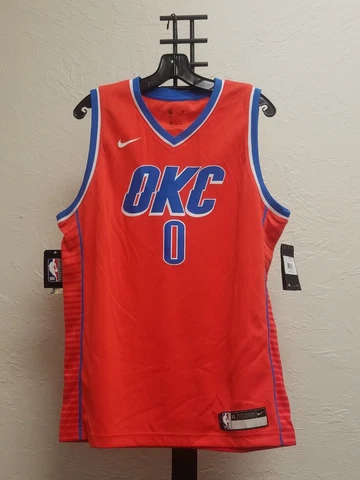 Brand New Youth Medium Nike Russell Westbrook OKC Thunder Icon Edition Swingman Cover
