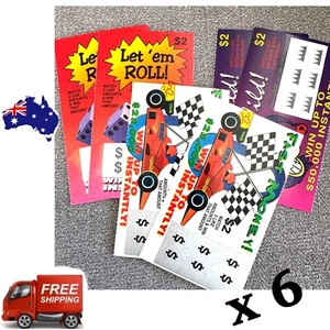 6 x Fake Lottery Ticket. Gag - Prank - Winning Tickets - AUST - FREE POST!!! - Picture 1 of 14