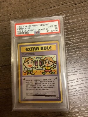 PSA 10 GEM MINT Pokemon DECK EXCHANGE Vending Series 3 Japanese 1998 Extra Rule - Image 1 of 4
