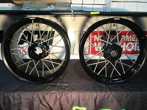 JONICH DUCATI XDIAVEL 1260 ALU TUBELESS SPOKE WHEELS 17X18 REAR 17X3.5 FRONT - Picture 1 of 5