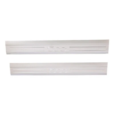 Fiat 500X 2016 protectores de umbral de puerta de acero inoxidable con logotipo 500 OEM Mopar genuino Foto 1 de 2