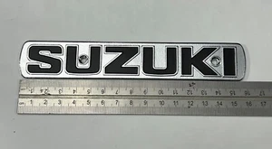 SUZUKI Tank Badge for TS50 TS90 TS100 TS125 1970 1971 New Metal Emblem ST25 - Picture 1 of 5