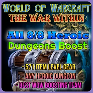 World Of Warcraft The War Within Heroic Dungeons Boost Traders WoW TWW Service - Imagen 1 de 1