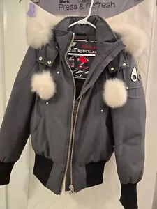 Moose Knuckles Ladies ORIGINAL DEBBIE BOMBER /Natural FOX Size Small - Picture 1 of 10