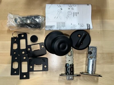 Paquete interior de un solo cilindro georgiano Schlage F59 GEO 622 ADD solo negro Foto 1 de 4