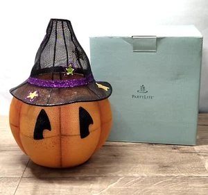 PartyLite Mr. Pumpkin Head # P9774 , metal mesh Halloween Jack-O-Lantern, F/S - Picture 1 of 9