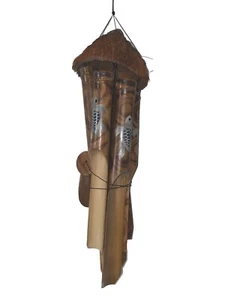 MEERESSCHILDKRÖTE BAMBUS WINDSPIEL ZUHAUSE TERRASSE DEKOR DEKO - Bild 1 von 2