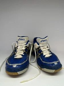 Asics Volleyball Gel-Rocket Lace Up Blue/White Shoes Women Size 8 US - Picture 1 of 8