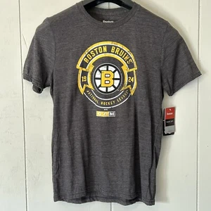 Reebok Boston Bruins NHL Hockey Boys / Girls Gray T-Shirt Youth LG 14/16 - Picture 1 of 6