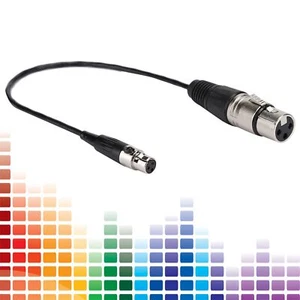 Mini XLR 3 Pin Buchse XLR 3-Pin Buchse Audiokabel Mikrofon Kabel Für Kamera♦ - Bild 1 von 11