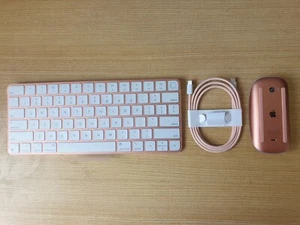 Orange Apple Magic Wireless Keyboard TouchID(A2449) + Magic Mouse 2 combo - Picture 1 of 3