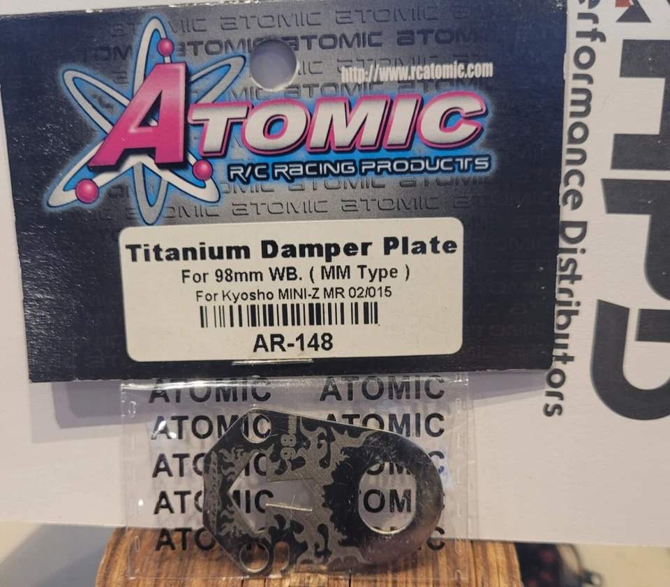 Atomic AR-148 Mini-Z MR-02/015 Titanium Damper Plate MM Type 98mm Wheelbase - Image 1 of 4