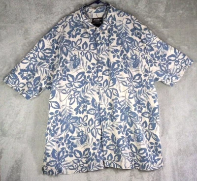 Eddie Bauer Shirt Men's 4XLT 100% Linen Button Up Short Sleeve - Image 1 of 4
