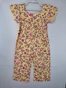 Old Navy Toddler Girls 3T Linen-Blend Wide-Leg Jumpsuit NWT - Picture 1 of 3