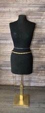 Vintage Adjustable Height Female Dress Form Brass Base Mannequin Boutique