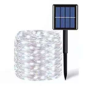Solar String Lights Outdoor Waterproof, 72ft 200 LED Outside Fairy Lights 8 Mode - Picture 1 of 14